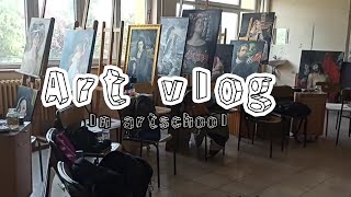 Art vlog Zeki Müren güzel sanatlar lise'si sınav haftası 🖌️✨ art school vlog