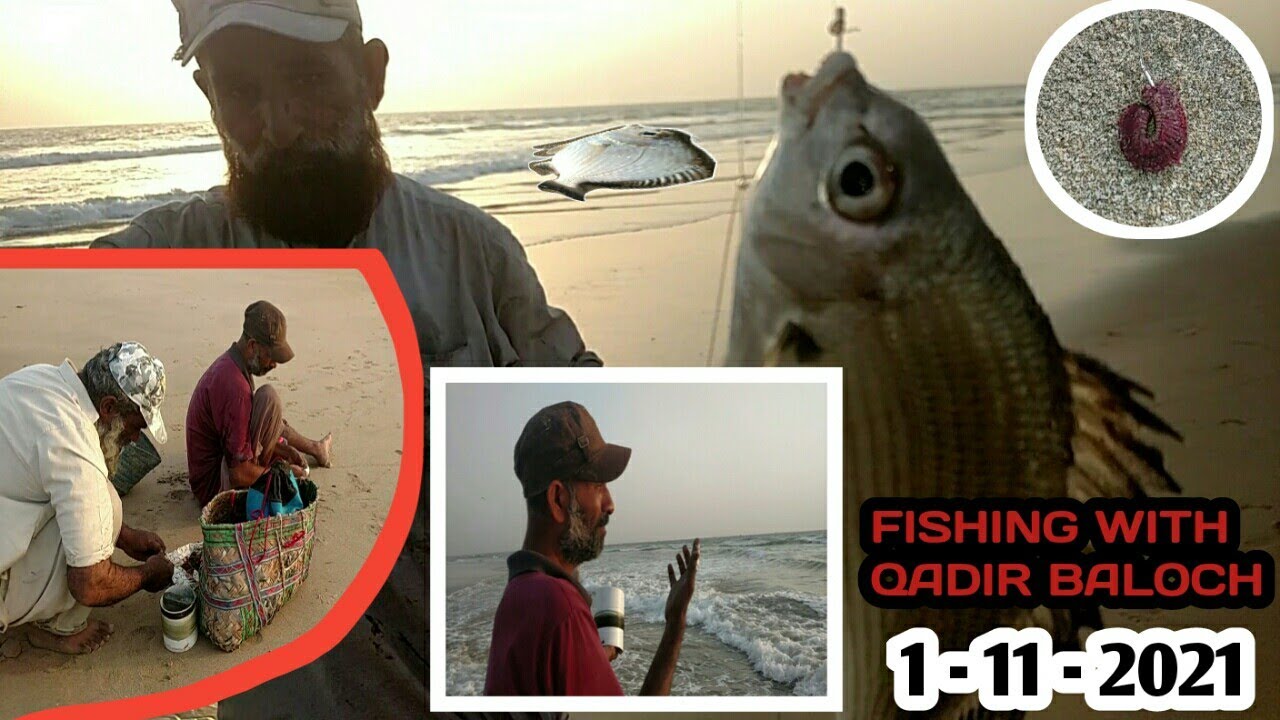 Aziz Fish fishing with Aziz || HAWKSBAY BEACH KARACHI || 1-11-2021 - YouTube