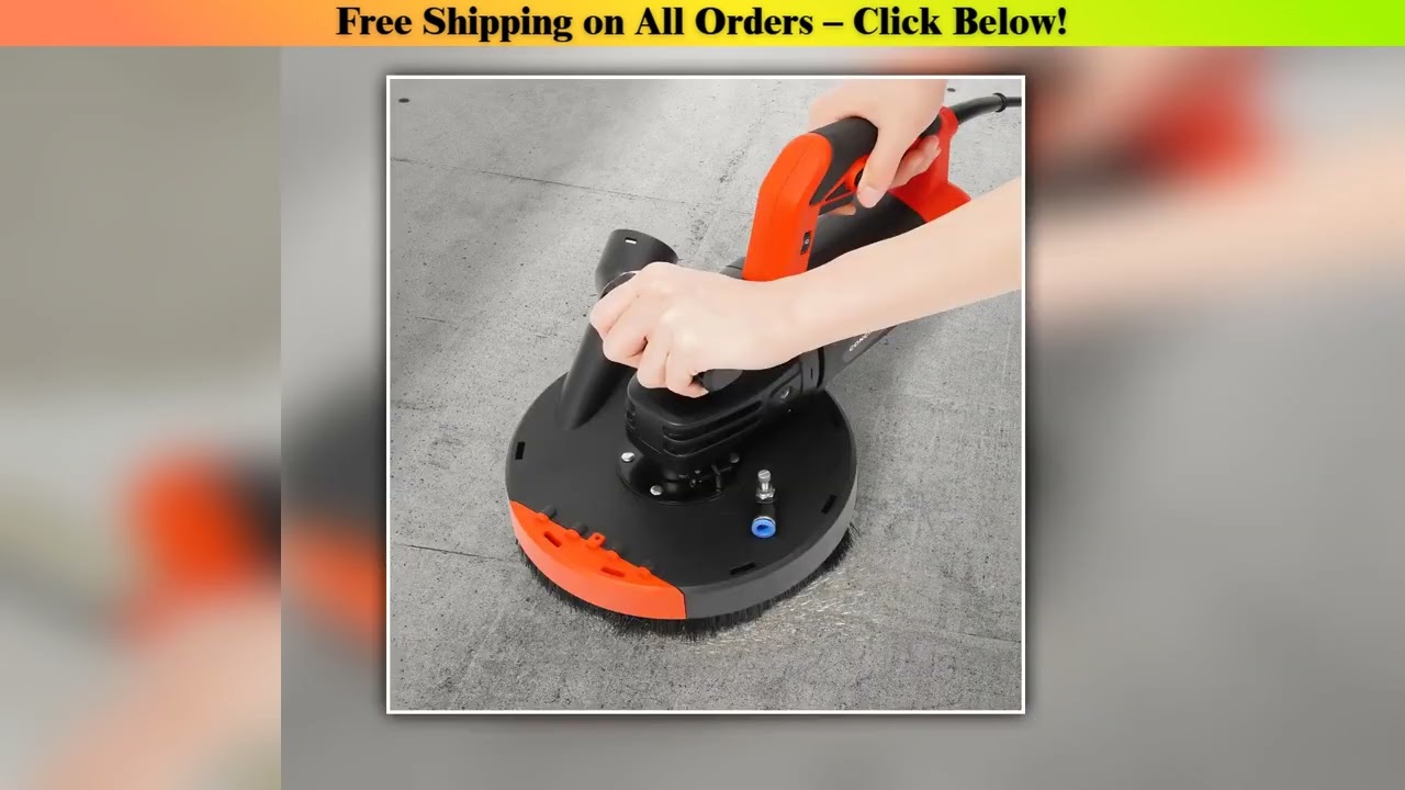 5000W Concrete Grinder Cement Angle Grinder Kit with Dust Shroud Multifunctional Rough Grinder