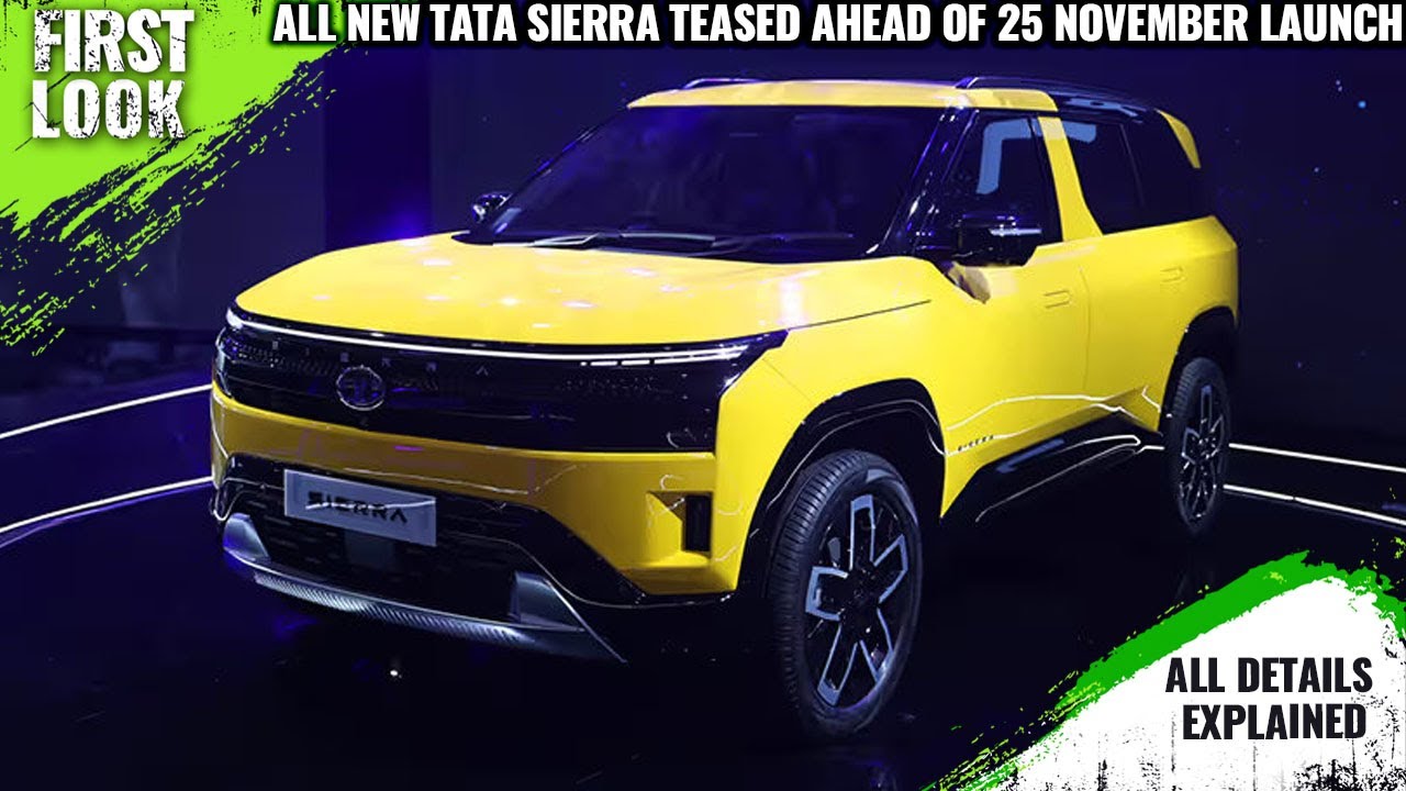 2025 Tata Sierra Launch Confirmed For November 25 - Explained All Spec ...