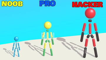 NOOB vs PRO vs HACKER in Wacky Run 3D