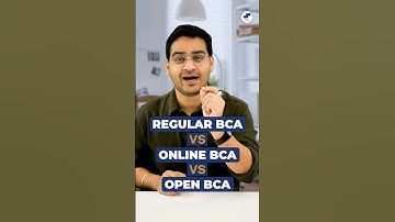 💥BCA Vs Online BCA Vs Open BCA? BCA Course Types, Differences! #shorts #BCA #OpenBCA #OnlineBCA