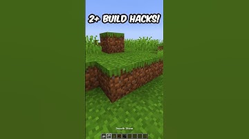 2+ Build Hacks in Minecraft! #minecraft #shorts