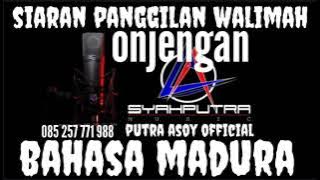 Siaran panggilan undangan walimah/onjengan bahasa madura