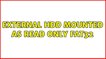 Ubuntu: External HDD mounted as read only fat32 (2 Solutions!!)