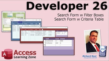 Introducing Microsoft Access Developer Level 26 - Dynamic Search Forms