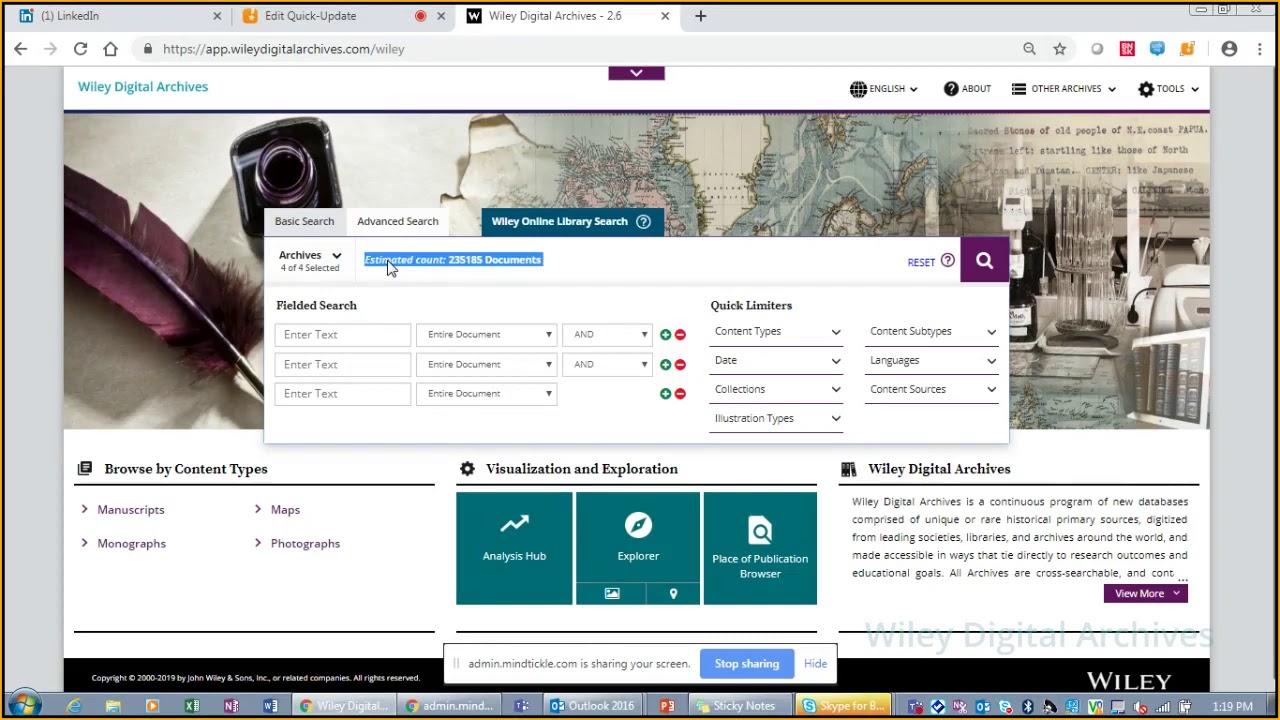 Wiley Digital Archives Search Tips: Efficient Techniques for Discovering Unique Content