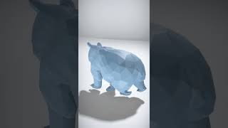 Low-Poly Bear Model - AI Rigged 3D Character