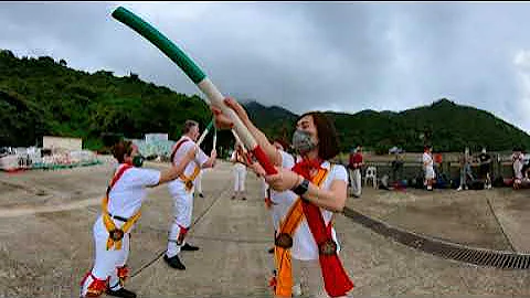 Hong Kong Morris dancing at Sok Kwu Wan on 12 June...