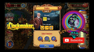 Clockmaker - Match 3 Mystery Game - Stables - Level 11 - 15 - Gameplay