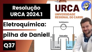 ✏️URCA 2024.1 | A figura abaixo apresenta um esquema da chamada pilha de Daniell.