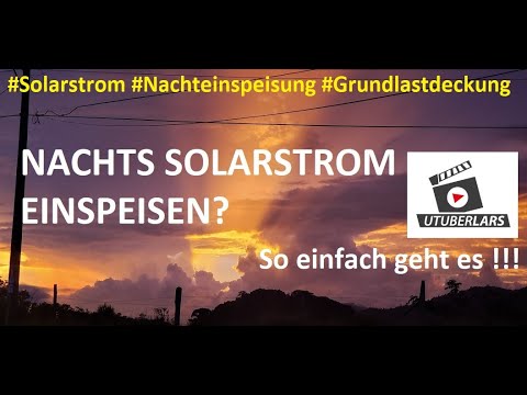 SENSATIONELL Nachts #Solarstrom nutzen zur Grundlastdeckung Inselanlage zum Balkonkraftwerk upgraden