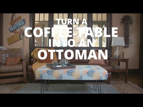 Turn A Coffee Table Into An Ottoman DIY Network
