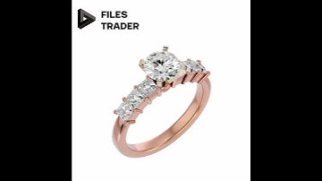 69 Solitaire Rings Fully Rendered Lot 7. 3dm & STL files available on files-trader.com