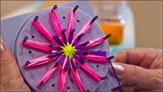 Цветы из ленты своими руками. Вязание на луме. Плетение цветов. (Ribbon Flower by Lume) Цветы из ленты своими руками. Вязание на луме. Плетение цветов. (Ribbon Flower by Lume)