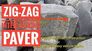 Zigzag Interlocking paver/Zigzag paver block area calculation/Interlock tile laying stone interlock
