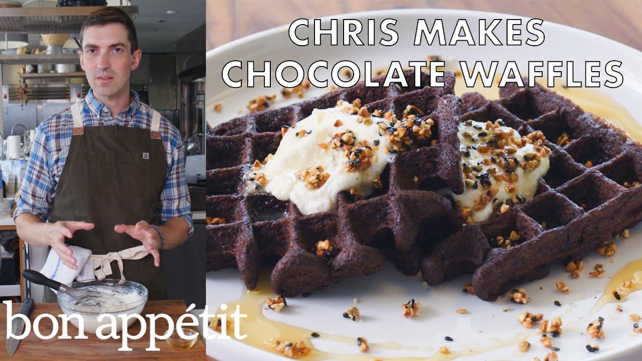 Chris Makes Chocolate Waffles   From the Test Kitchen   Bon Apptit