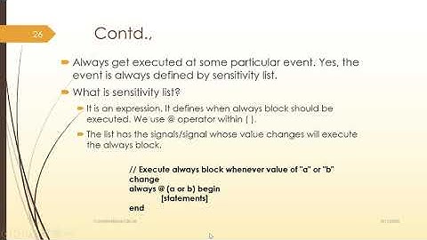 What is @ Always in Verilog?