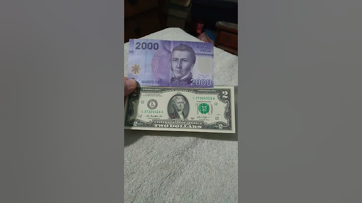 2 MIL PESOS CHILENOS O 2 DOLARES? #chile #billetes #dollar #polimer #thomasjefferson