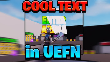 How to create COOL TEXT Materials in Fortnite Creative! (UEFN)
