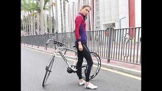 Celana Sepeda Panjang Wanita Premium Cheji Original - Women Cycling Pant