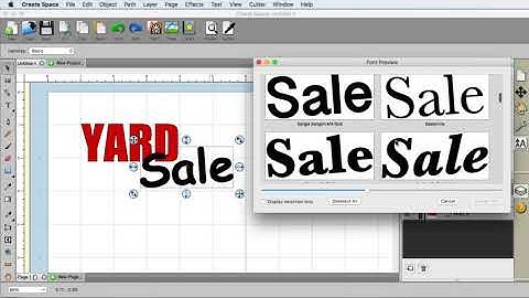 Create Space Video Tutorial - PART 13 -  Font Preview