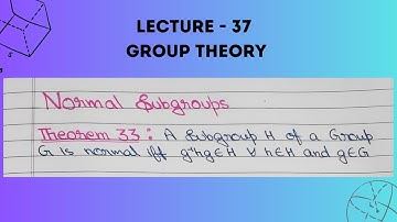 normal subgroups| a subgroup H of group G is normal iff g(inverse)hg belongs to H #normal #subgroup