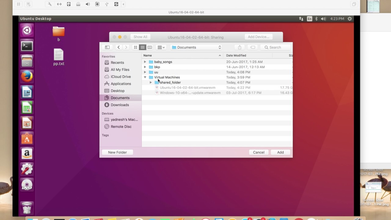 mac virtual machine linux