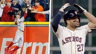 ... jose altuve was robbed of a home run against the boston red sox in
game 4 2018 alcs th...