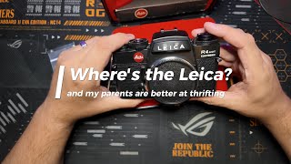 Where is the Leica? and thrift finds for upcoming restorations
