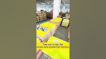 Behind the scenes: How Post-it notes are made.  #schoolofficesupplies #stickynotes #postitnotes
