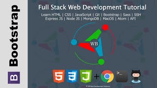 72. Bootstrap 4 Working with Font Awesome Favicons - Full stack web development Tutorial Course