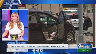 1 person dies after crash in Downtown El Paso