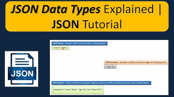 JSON Data Types Explained | JSON Tutorial