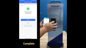 AEG-SDL-T10 Pin code setting video (Outside)