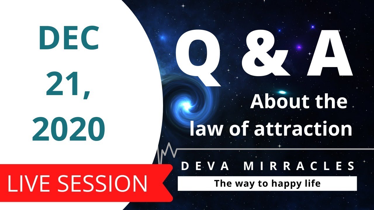 (DEC 21, 2020) Q & A about The law of attraction in Tamil | Deva Mirracles