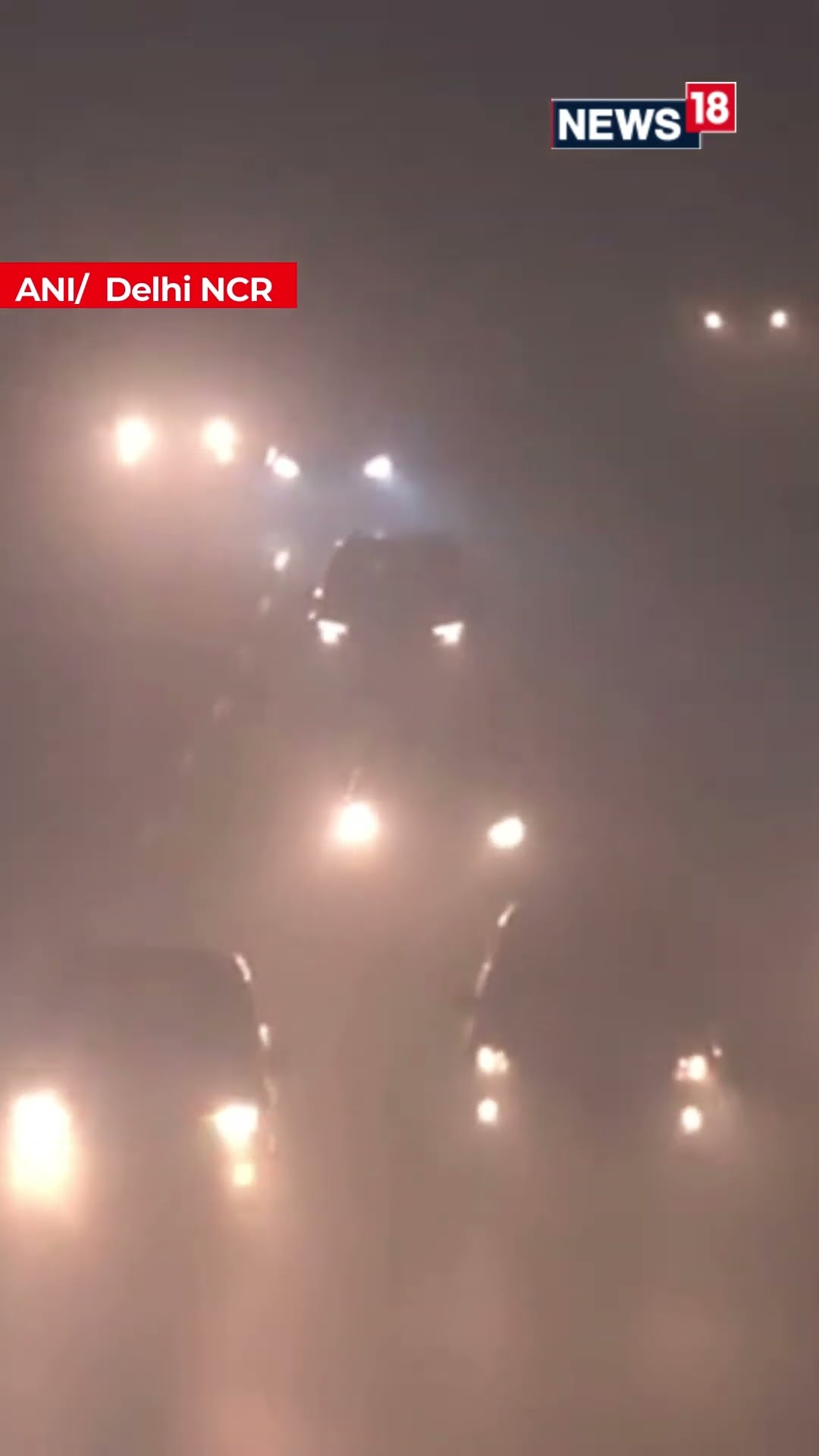 A Thick Layer Of Fog Envelops Delhi-NCR As Cold Wave Continues | Delhi Weather | News18 | N18S