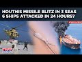 Houthis Missile Blitz In 3 Seas| Rebels Down MQ-9 Spy Drone, Share Visuals| Iran