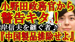 【待ってたぁ♪小野田防衛政務官から日本国民へ警告キタ『中国製品を捨てましょう♪』了解しましたぁ！】やっぱり岸前防衛大臣を継ぐのは小野田紀美だ！岸氏と同様Twitterで国民にメッセージくれてるぞ！