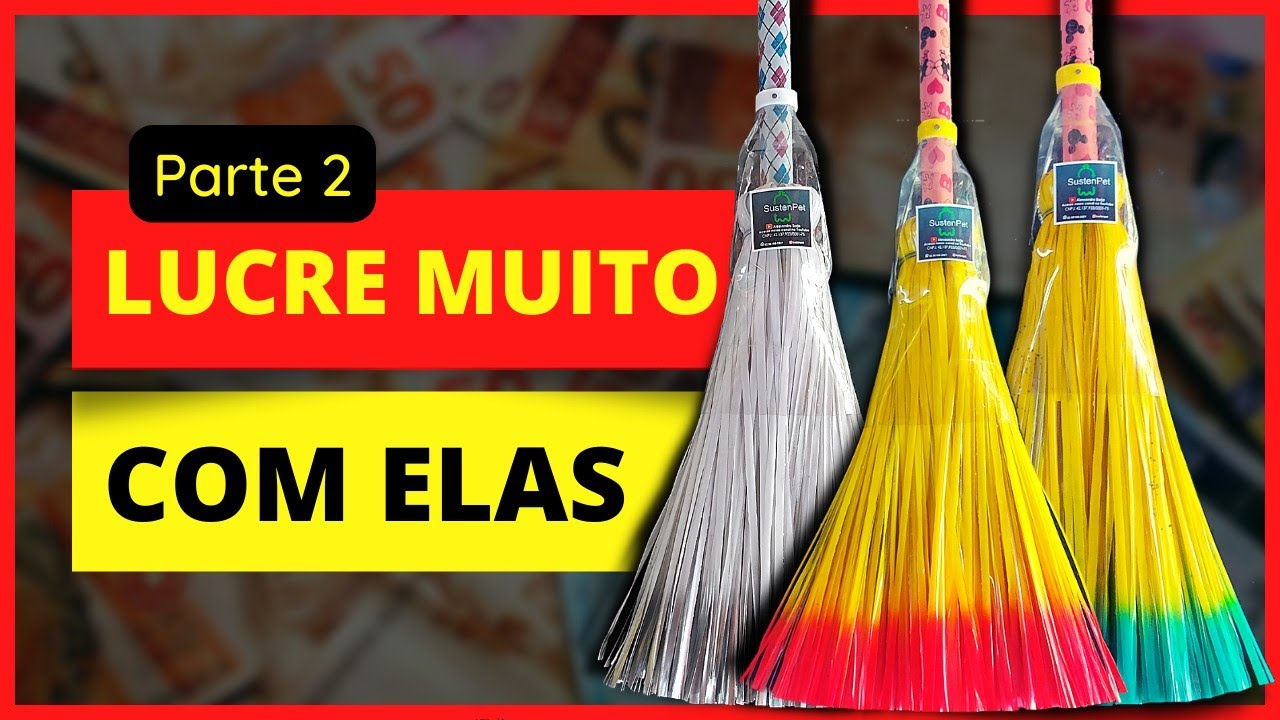 COMO FAZER VASSOURA DE GARRAFA PET | LUCRE MUITO - PASSO A PASSO | PART.2