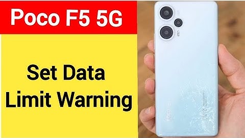 how to set data limit warning, Poco F5 5G me data limit kaise set karen