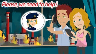 Make an emergency call in English   Practice English Speaking for Life