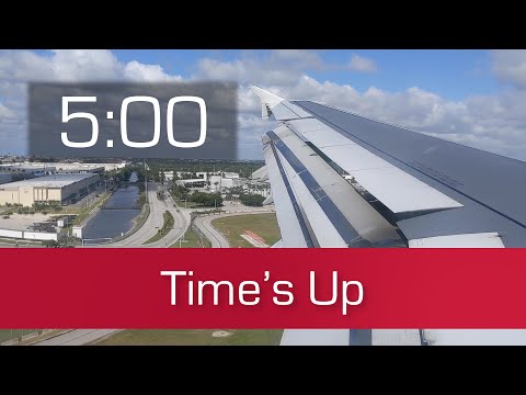 5 Minute Countdown Timer - From the window seat