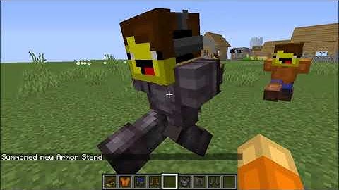 A video with armor stands: Minecraft Java Edition 1.16