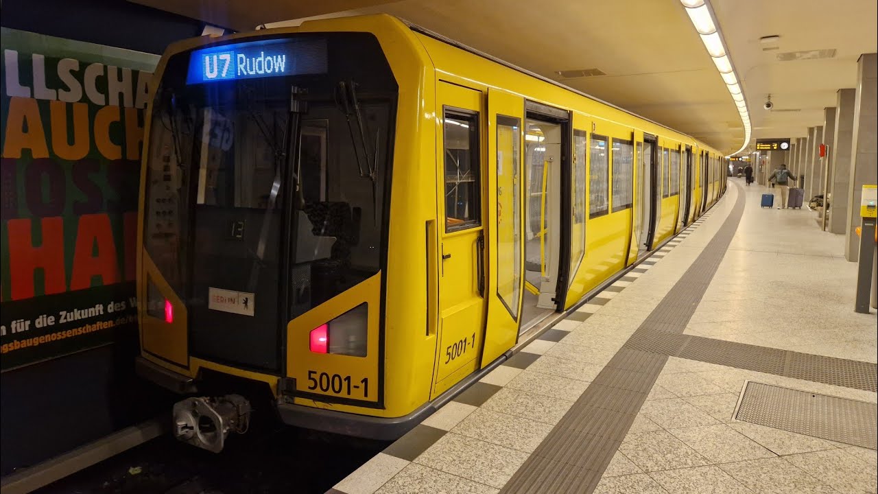 U-Bahn Berlin | Mitfahrt in der kompletten U7 von Rathaus Spandau bis Rudow im H95 5001-1