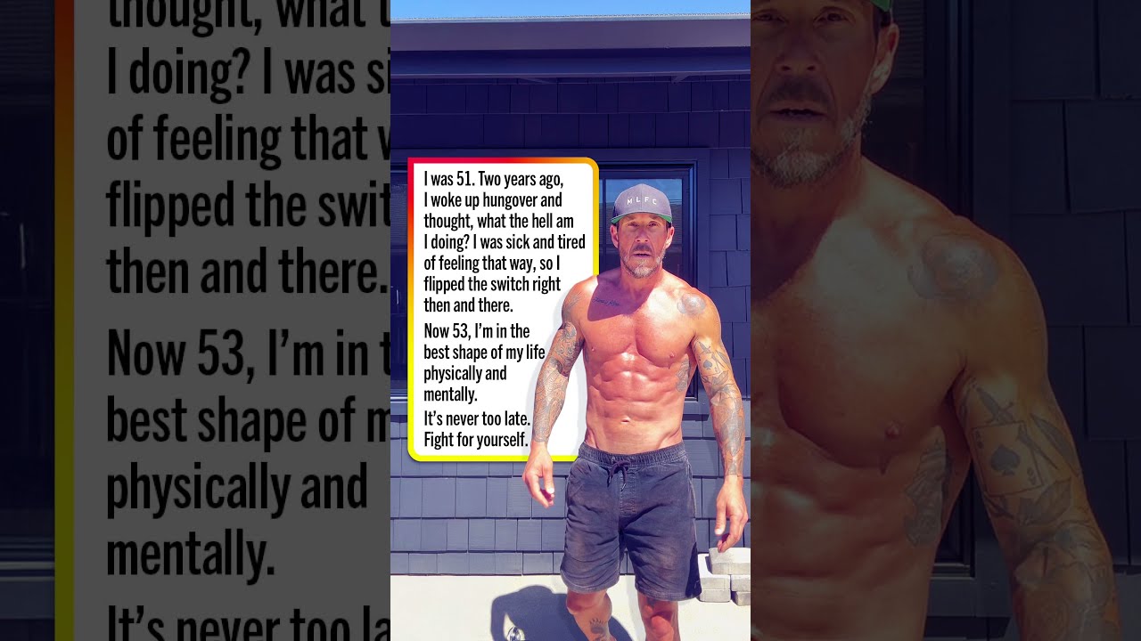 How I Got Ripped At 53 After Quitting Alcohol 51 Quitdrinking Motivation Transformation