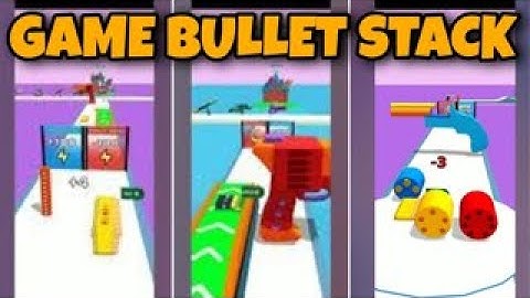 🍎Bullet Stack - Gameplay Walkthrough Part 1 All Levels 1-8 Max Gun Level (iOS, Android) _ 2023