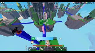 Beating a xLego clan member in roblox bedwars!