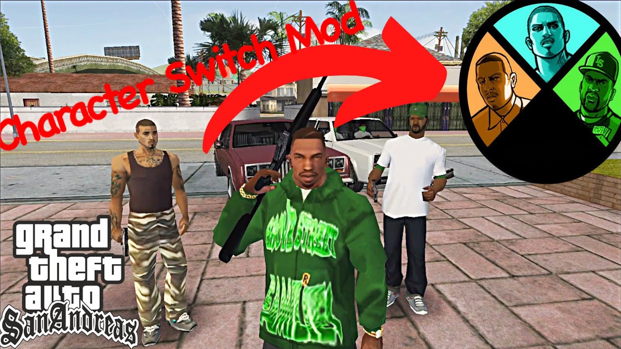 GTA San Andreas Switch characters like in GTA V Mod Showcase Gameplay ...