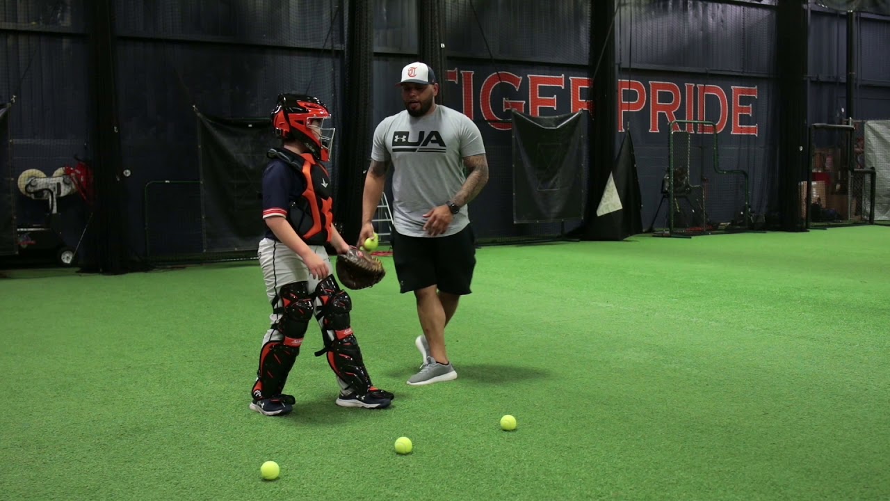 ***Catcher Blocking Drill*** with Orlando Mercado //// Technique Tigers